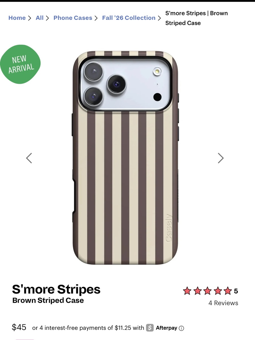 Casely - s’more stripes case